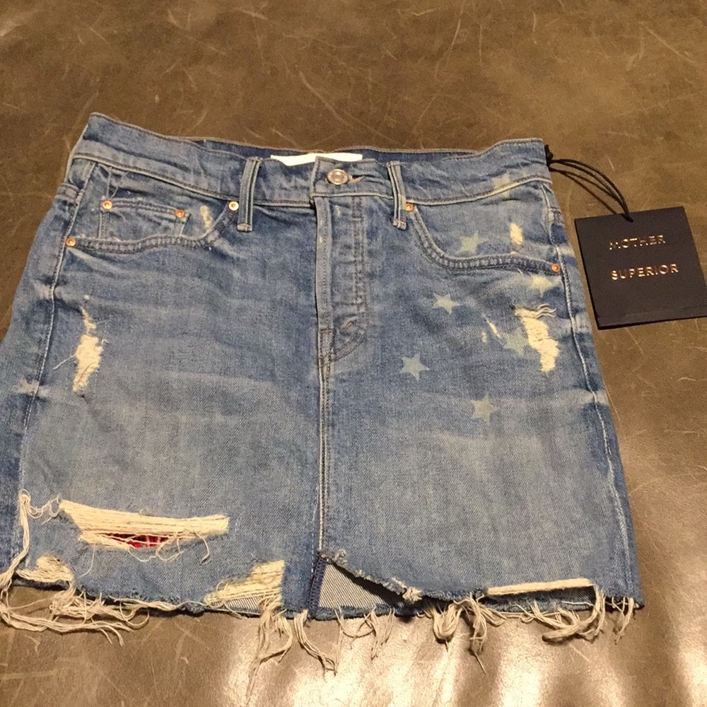 MOTHER x SUPERIOR jean skirt
